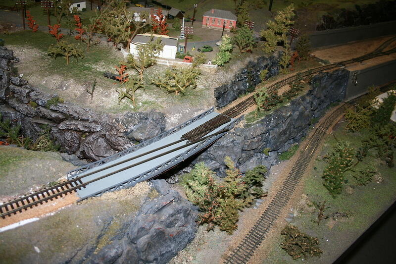 Laying of Bridge Track Across Bridge