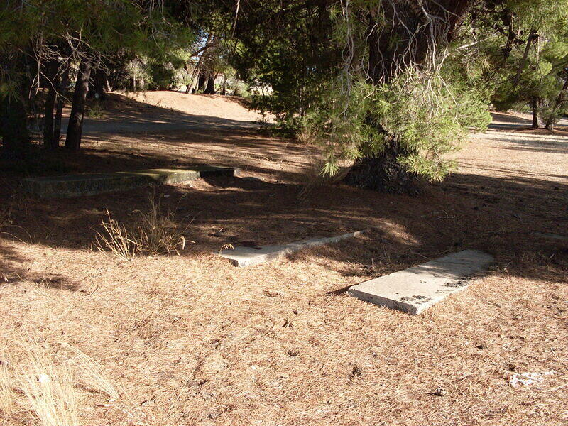 Concrete Footings West of Right of Way Looking South East ish