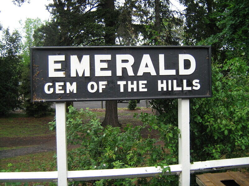 Emerald Station sign