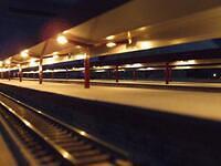 Rome Station Platorm at Night