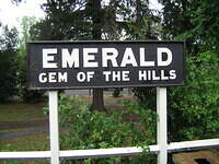 Emerald Station sign