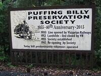 Puffing Billy information sign1