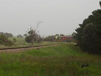 Southern Encounter aproaching an S bend
