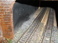 Hand rails in the tunnel 01
